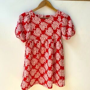 Girl’s Janie and Jack Floral Jaquard Dress - size 10